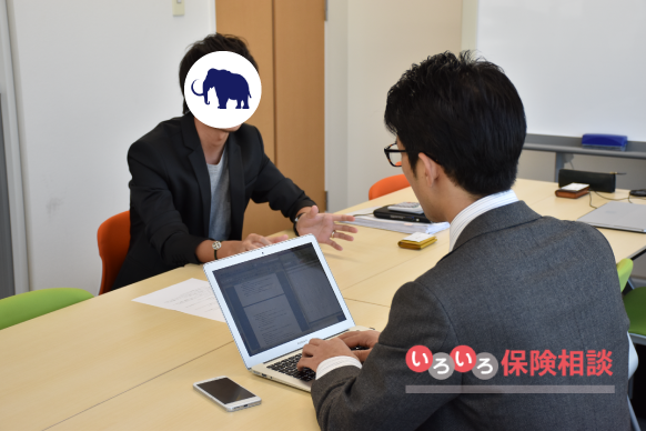 保険マンモスの方と管理人